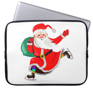 Housse Pour Ordinateur Portable Portable cadeau de Noël Manche Père Noël