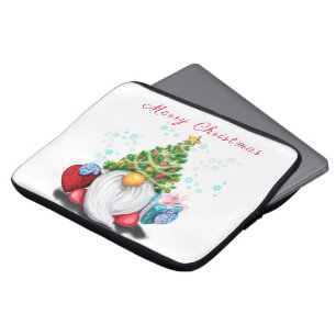Housse Pour Ordinateur Portable Portable de Noël Gnome à manches avec cadeaux