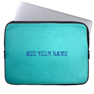 Housse Pour Ordinateur Portable Portable en néoprène Turquoise personnalisé 13 pou
