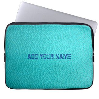 Housse Pour Ordinateur Portable Portable en néoprène Turquoise personnalisé 13 pou
