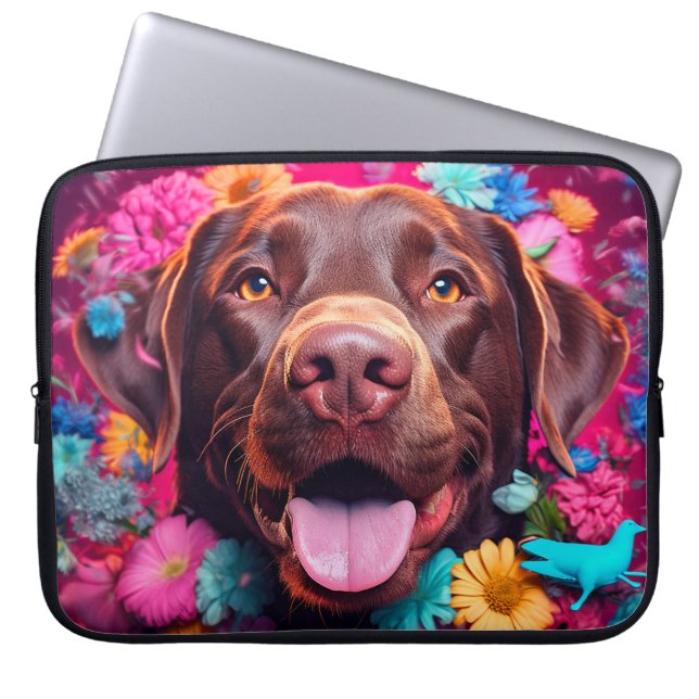 Housse Pour Ordinateur Portable Portable Labrador Retriever (Devant)