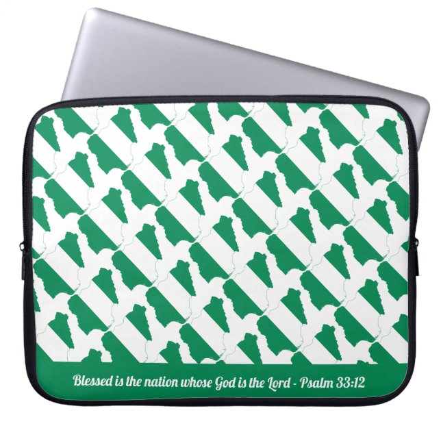 Housse Pour Ordinateur Portable Portable Naija NIGERIA - Écriture personnalisée (Devant)