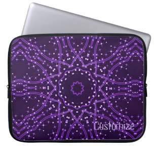 Housse Pour Ordinateur Portable Portable Purple Galaxy Stars