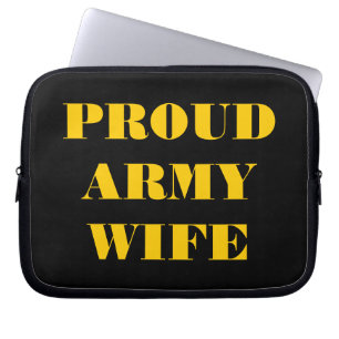 Housse Pour Ordinateur Portable Portable Sleeve Fière Femme De L'Armée