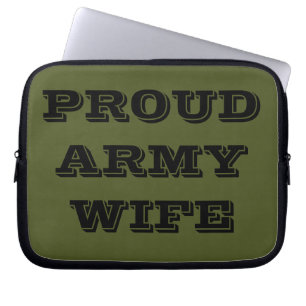 Housse Pour Ordinateur Portable Portable Sleeve Fière Femme De L'Armée