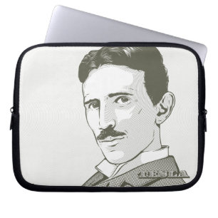 Housse Pour Ordinateur Portable Portrait de Nikola Tesla
