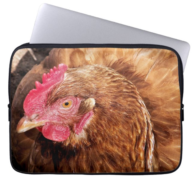 HOUSSE POUR ORDINATEUR PORTABLE POULET CUIT (Devant)