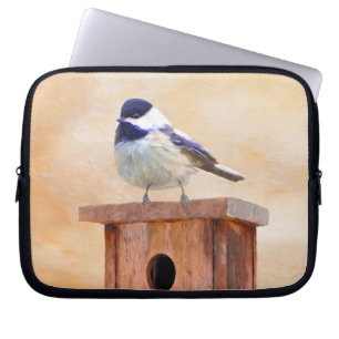 Housse Pour Ordinateur Portable Poulet sur la peinture d'oiseaux Art original