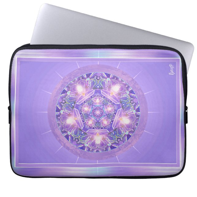 Housse Pour Ordinateur Portable Pourpre W1 (Devant)
