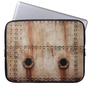 HOUSSE POUR ORDINATEUR PORTABLE POUSSIÈRE ET TEXTURE SUR LES CÔTÉS EN PLAQUE MÉTAL