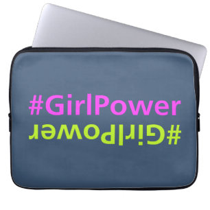 HOUSSE POUR ORDINATEUR PORTABLE POUVOIR DE FILLE HASHTAG