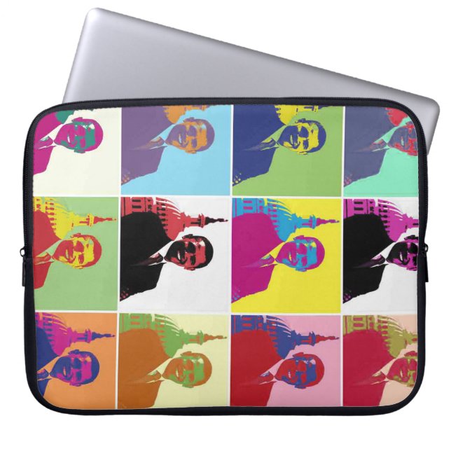 Housse Pour Ordinateur Portable Président Obama Pop Art (Devant)