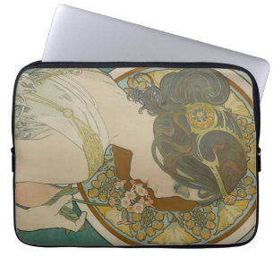 Housse Pour Ordinateur Portable Primrose par Alphonse Mucha (1899)