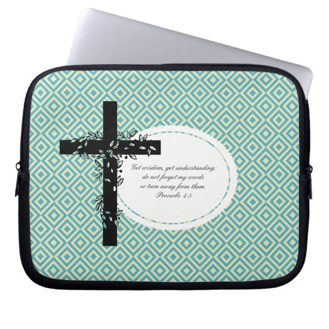 Housse Pour Ordinateur Portable Proverbs 4:5 Portable ou Manche de Portable Netboo (Devant)