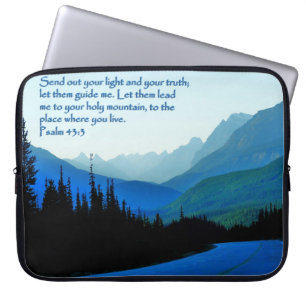 Housse Pour Ordinateur Portable Psaumes 43:3 Inspirationnel