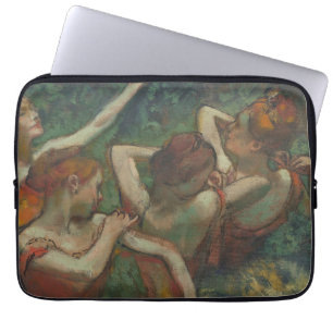 Housse Pour Ordinateur Portable Quatre Danseurs, Peinture impressionniste, Edgar D