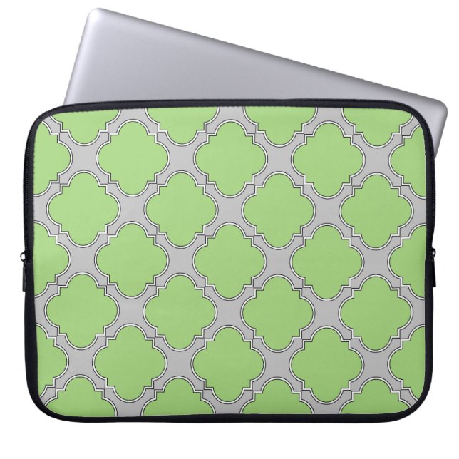 Housse Pour Ordinateur Portable Quatrefoil vert (Devant)
