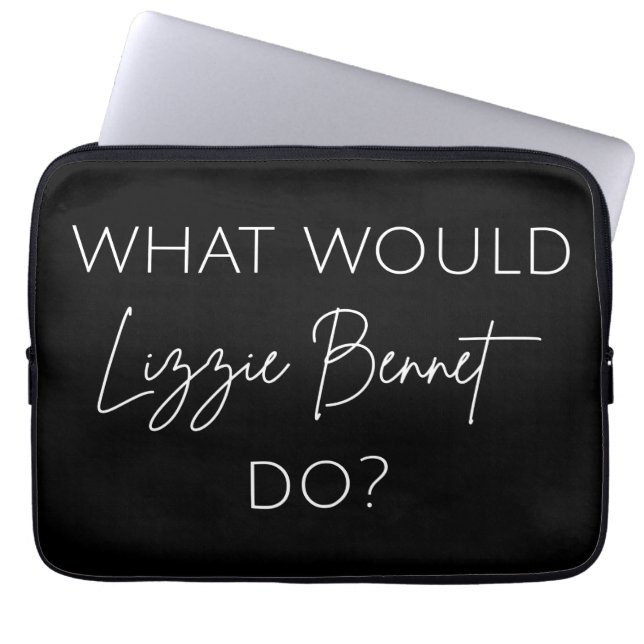 Housse Pour Ordinateur Portable Que ferait Lizzie Bennet ? (Devant)