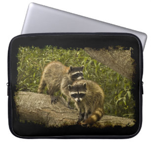 Housse Pour Ordinateur Portable Raccoons Black Edge