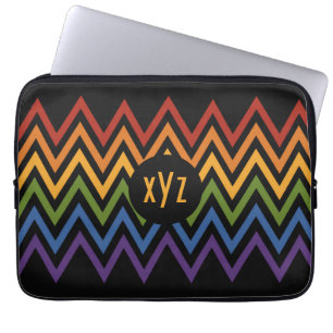 Housse Pour Ordinateur Portable Rainbow Chevron Motif personnalisées manches d'ord