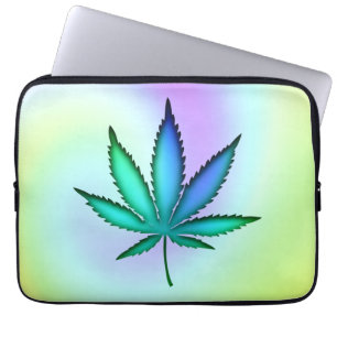 Housse Pour Ordinateur Portable Rainbow Love Leaf