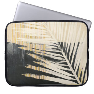 Housse Pour Ordinateur Portable Raphia d'or - frondes de paume