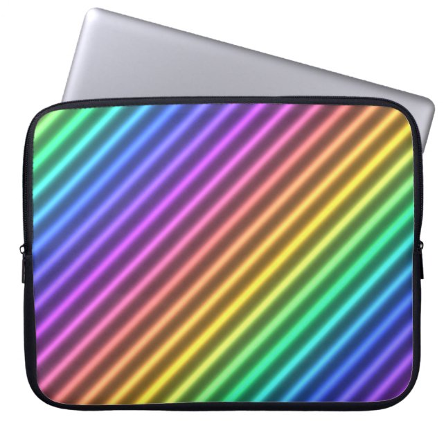 Housse Pour Ordinateur Portable rayure nostalgique d'arcade : (Devant)