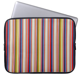 Housse Pour Ordinateur Portable Rayures colorées chaudes