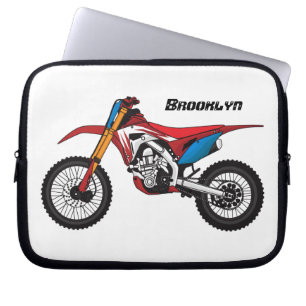 Housse Pour Ordinateur Portable Red dirt bike motorcycle