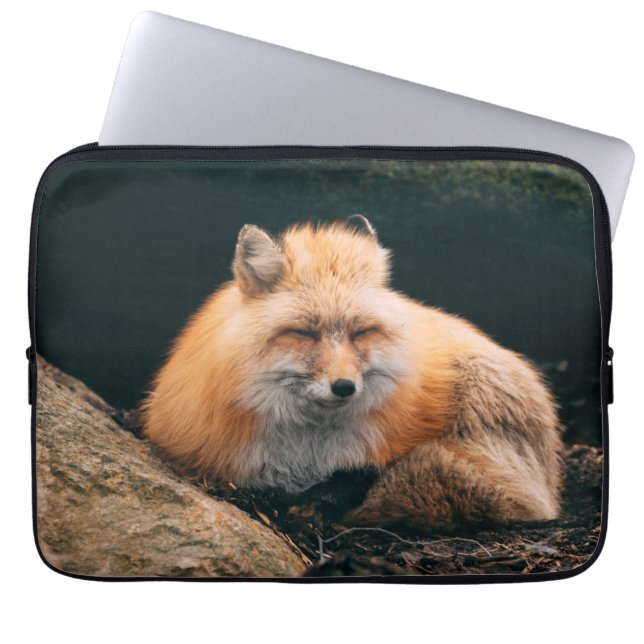 Housse Pour Ordinateur Portable Red Fox dormant (Devant)