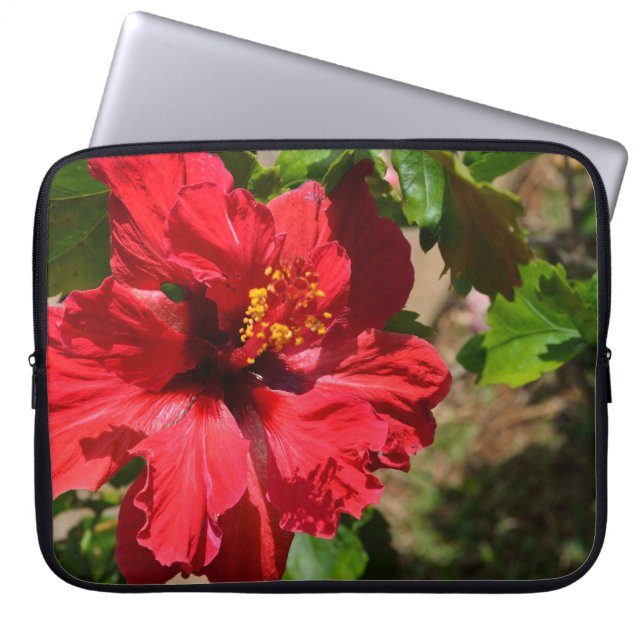 Housse pour ordinateur portable Red Hibiscus (Devant)