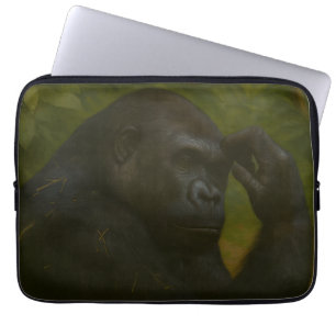 Housse Pour Ordinateur Portable Réflexion de Gorilla - Portrait réfléchi de la fau