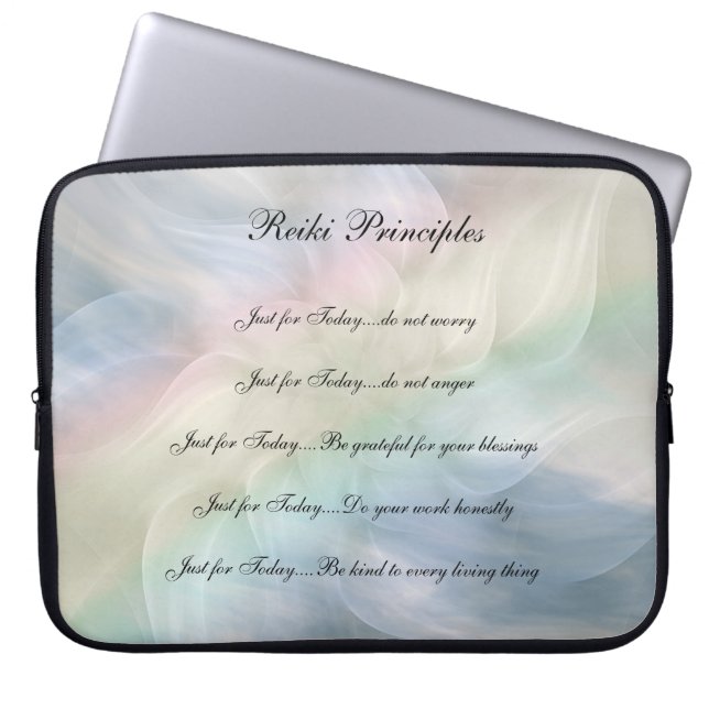 Housse Pour Ordinateur Portable Reiki Principes pastel design (Devant)