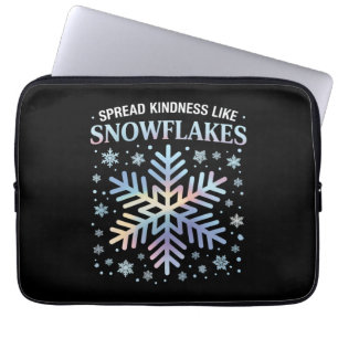 Housse Pour Ordinateur Portable Répandre la gentillesse comme des flocons de neige