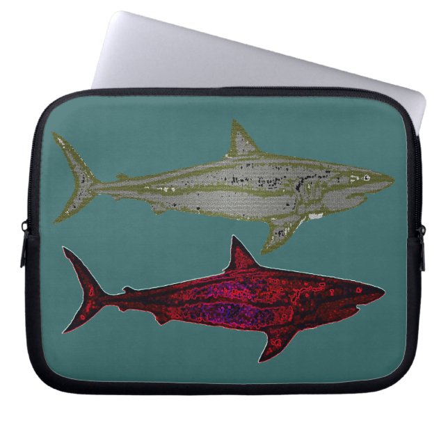 Housse Pour Ordinateur Portable Requins (Devant)