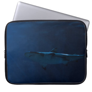 HOUSSE POUR ORDINATEUR PORTABLE REQUINS GRAS DANS LE CORPS D'EAU
