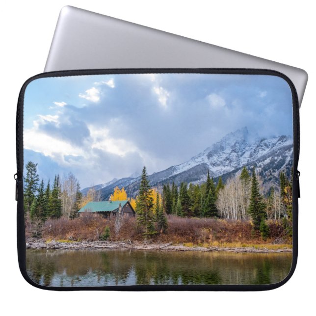 Housse Pour Ordinateur Portable Retraite Cabine rustique (Devant)