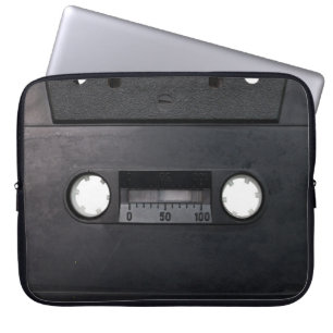 Housse Pour Ordinateur Portable rétro cassette lecteur de musique hipster stéréo