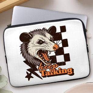 Housse Pour Ordinateur Portable Retro Continue Talking Feral Possum : Animal sauva