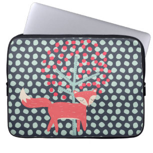 Housse Pour Ordinateur Portable Retro Fox
