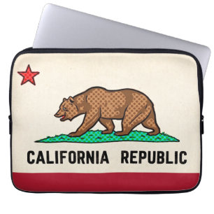Housse Pour Ordinateur Portable Rétro Golden State Bear République de Californie