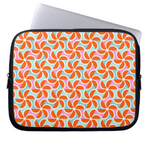 Housse Pour Ordinateur Portable Rétro motif orange de cale