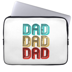Housse Pour Ordinateur Portable Retro Vintage des années 70 Papa Essentiel