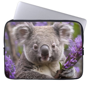 Housse Pour Ordinateur Portable "Rêver dans le violet : Un Koala dans un arbre Jac