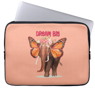 Housse Pour Ordinateur Portable Rêver Gros Comme Un Inspirationnel Éléphant