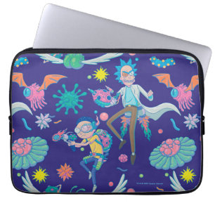 Housse Pour Ordinateur Portable RICK ET MORTY™ Parmi les Motifs de cellules infe