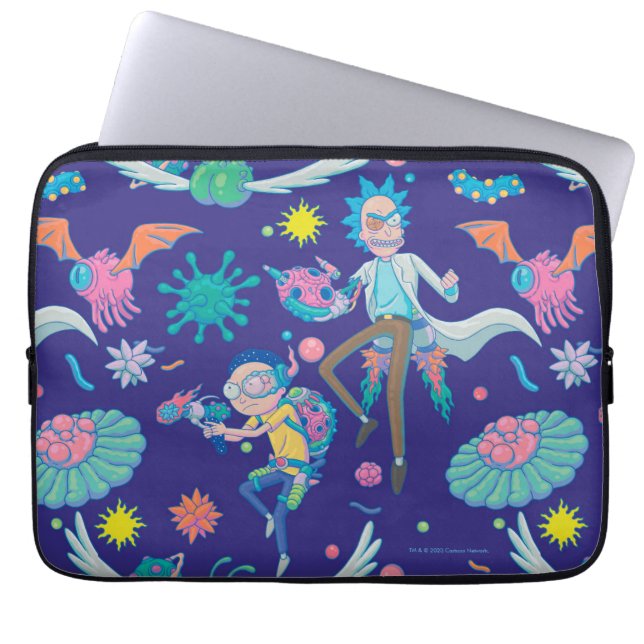 Housse Pour Ordinateur Portable RICK ET MORTY™ | Parmi les Motifs de cellules infe (Devant)