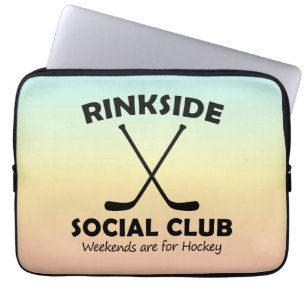 Housse Pour Ordinateur Portable Rinkside Social Club Fête des Mères Cadeau Hockey