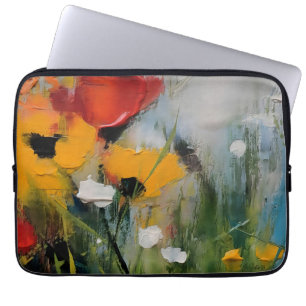 Housse Pour Ordinateur Portable Riverside – Abstrait expressif de prairie
