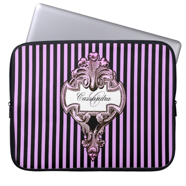 Housse Pour Ordinateur Portable Romantique Steampunk Goth Personnalisé (Devant)